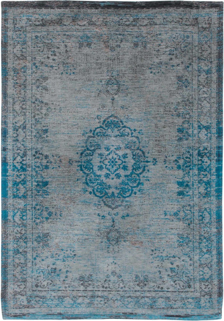 Louis De Poortere tapet LX 8255 Fading World Medaillon Grey Turquoise