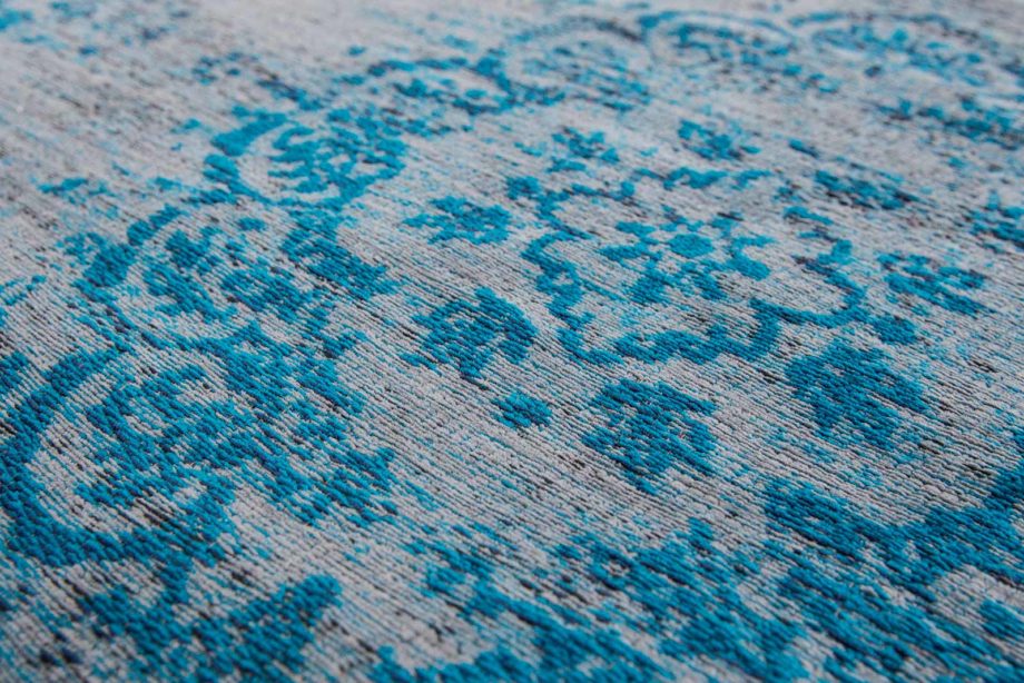 Louis De Poortere tapet LX 8255 Fading World Medaillon Grey Turquoise zoom