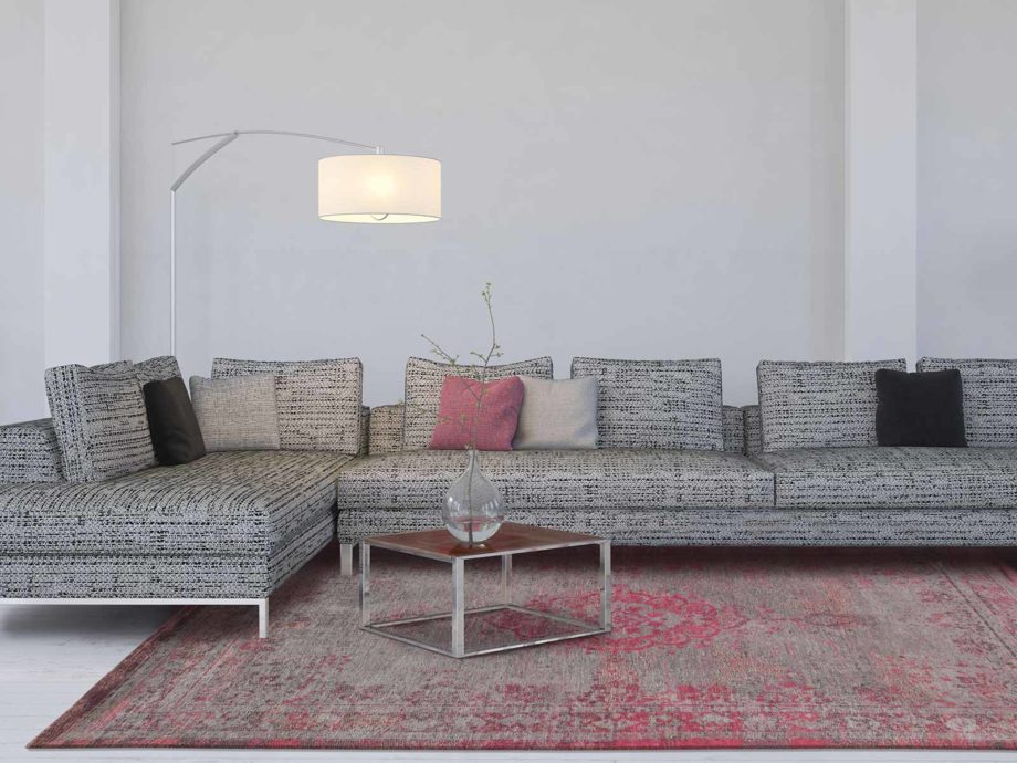 Louis De Poortere tapet LX 8261 Fading World Medaillon Pink Flash interior