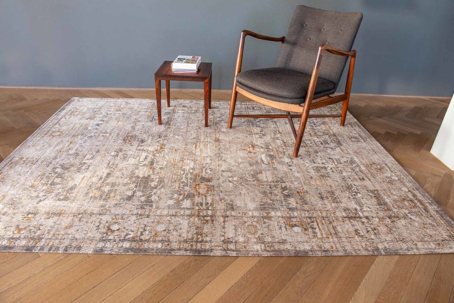 Louis De Poortere tapet LX 8884 Antiquarian Ushak Suleiman Grey interior