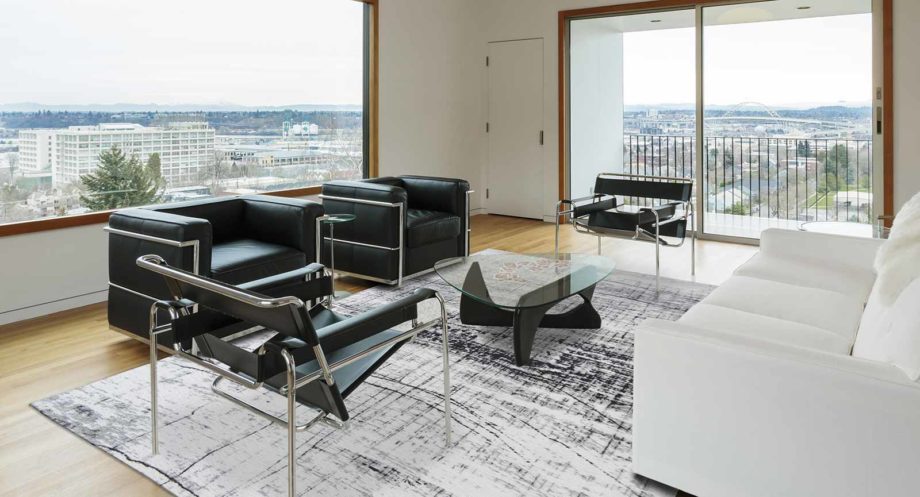 Louis De Poortere tapet LX 8926 Mad Men Griff Metro Black and White interior