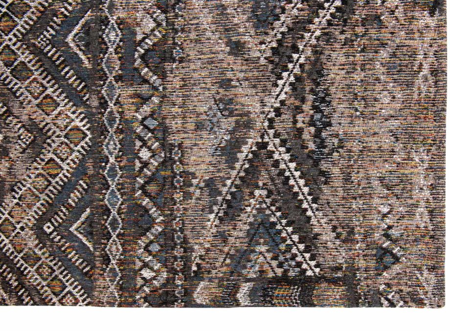 Louis De Poortere tapet LX 9113 Antiquarian Kilim Black Rabat corner