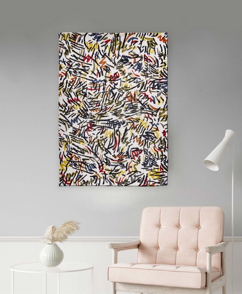 Louis De Poortere tapet LX 9144 Gallery Graffito Street Graph interior