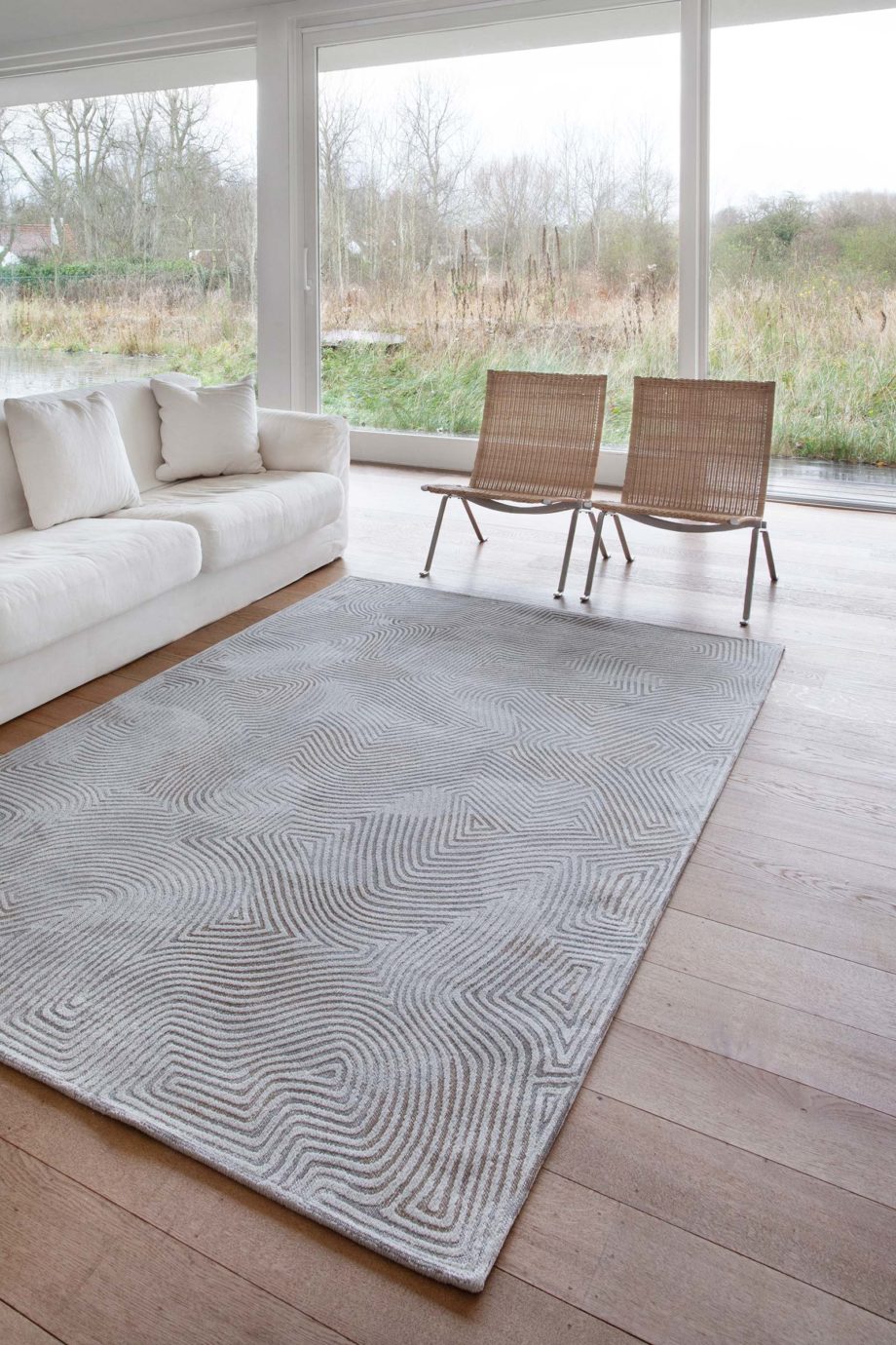 Louis De Poortere tapet LX 9228 Meditation Coral Oyster White interior 3