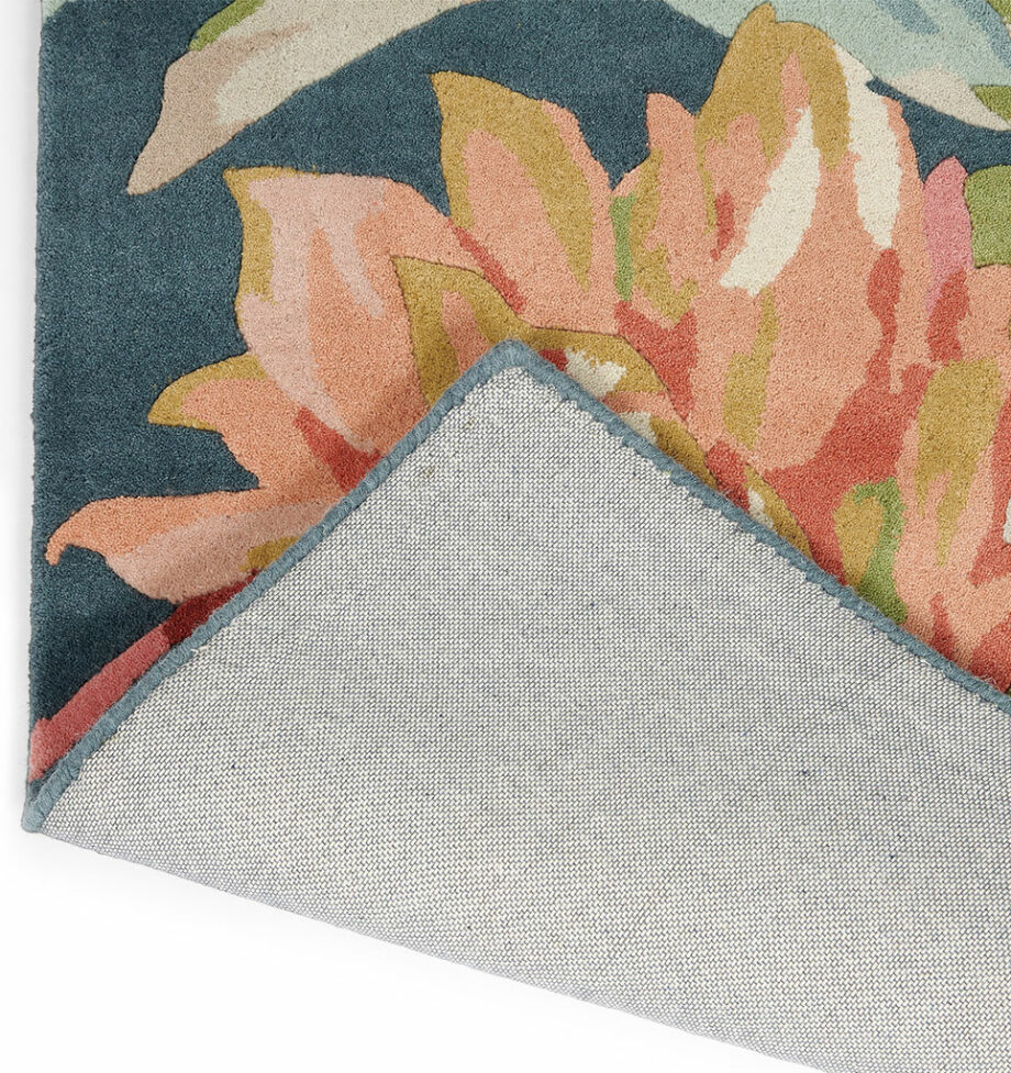 Sanderson Dahlia Rosehip Teal 50608 4