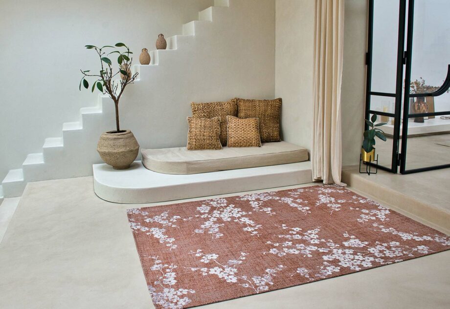 Louis De Poortere tapet Sakura 9371 Copper Pink interior 2
