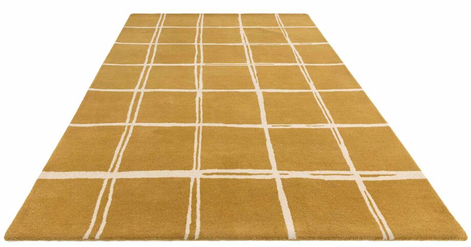 Asiatic tapet Albany Grid Gold 1 3D