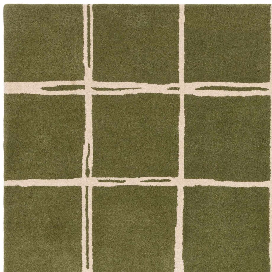 Asiatic tapet Albany Grid Olive 2