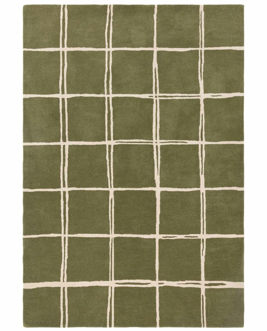 Asiatic tapet Albany Grid Olive
