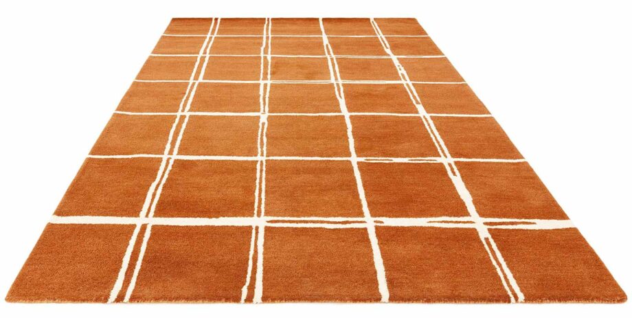Asiatic tapet Albany Grid Rust 1 3D