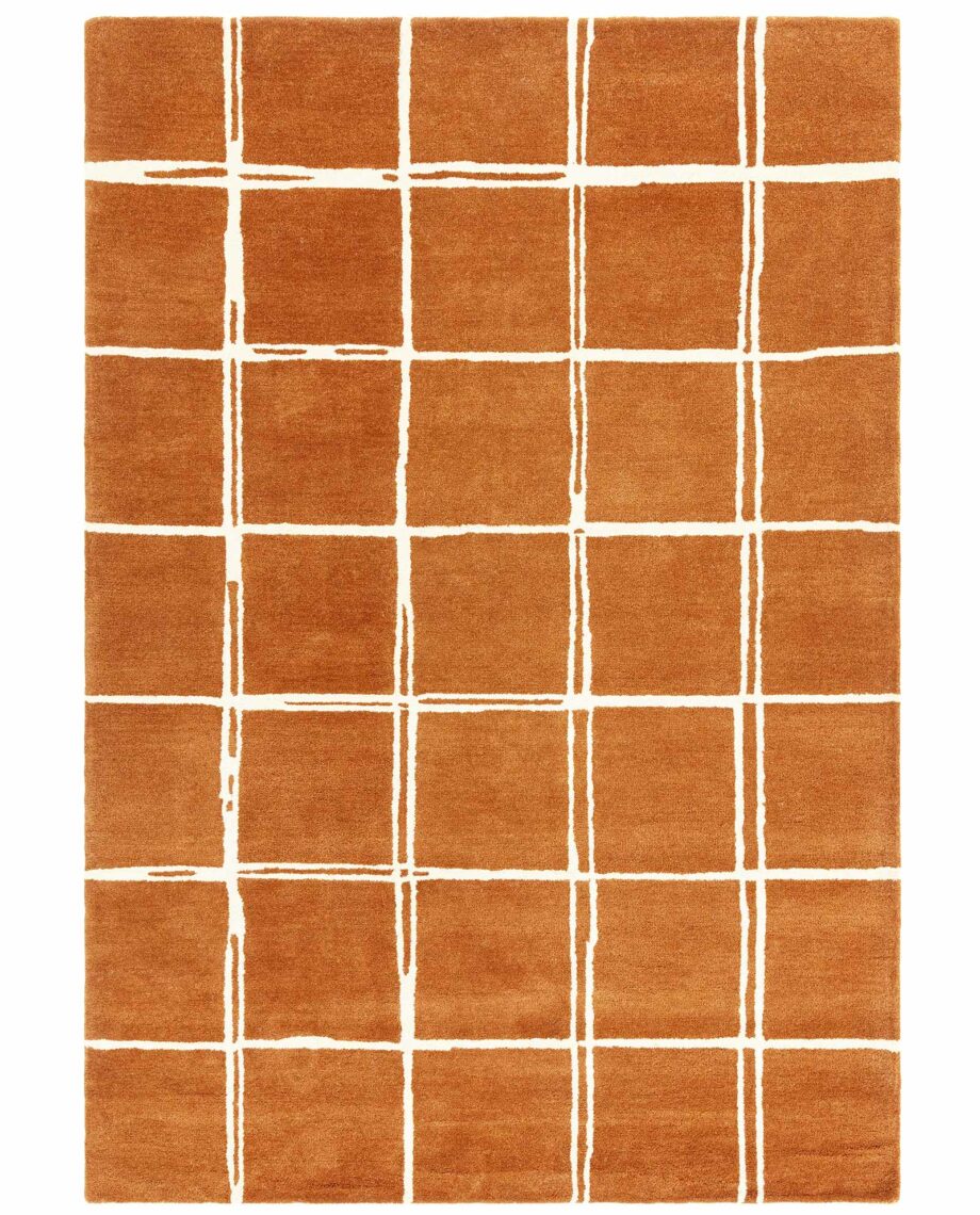 Asiatic tapet Albany Grid Rust