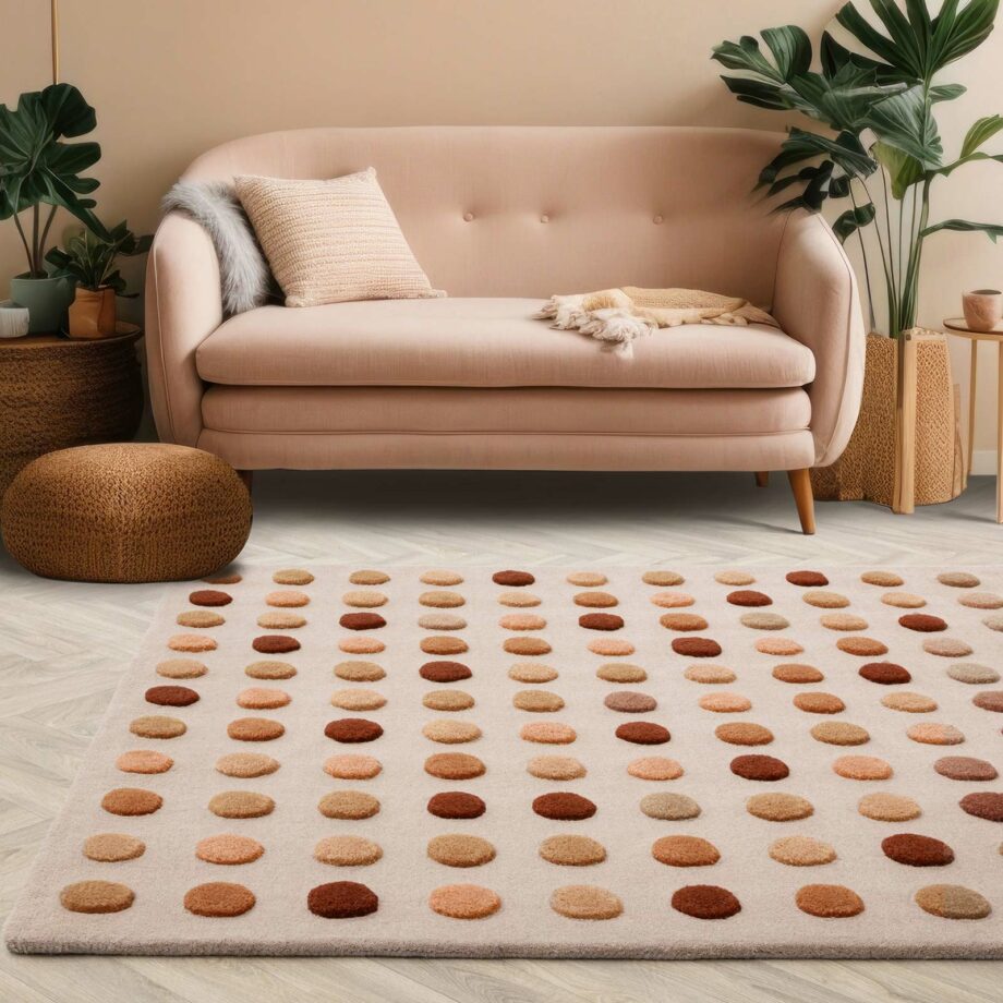 Asiatic tapet Dotty Earth interior new square