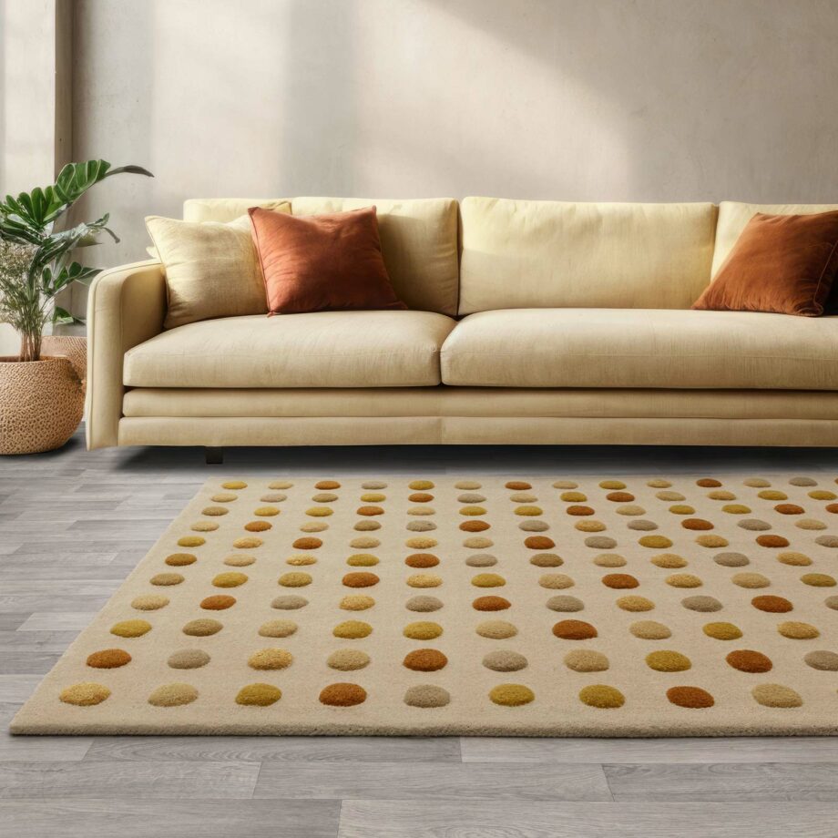 Asiatic tapet Dotty Gold interior new square