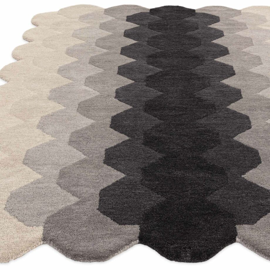 Asiatic tapet Hive Charcoal 1