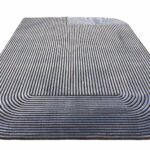Asiatic tapet Kuza Shape Black Navy 3D