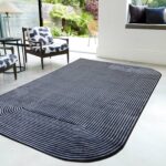 Asiatic tapet Kuza Shape Black Navy interior square