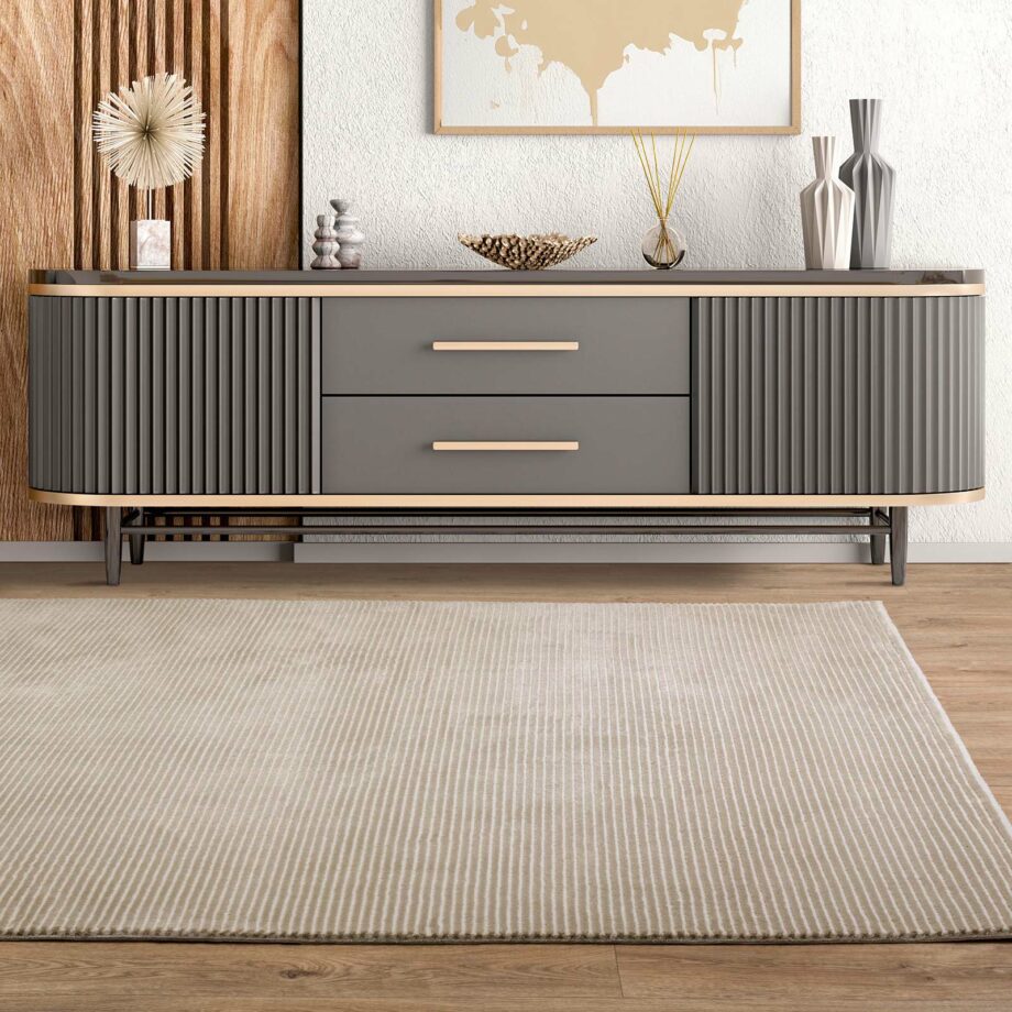 Asiatic tapet Kuza Stripe Beige interior square
