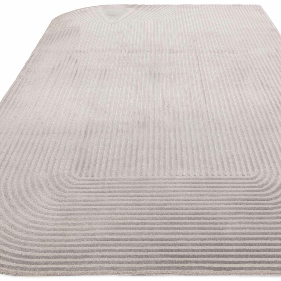 Asiatic tapet Kuza shape silver grey 1