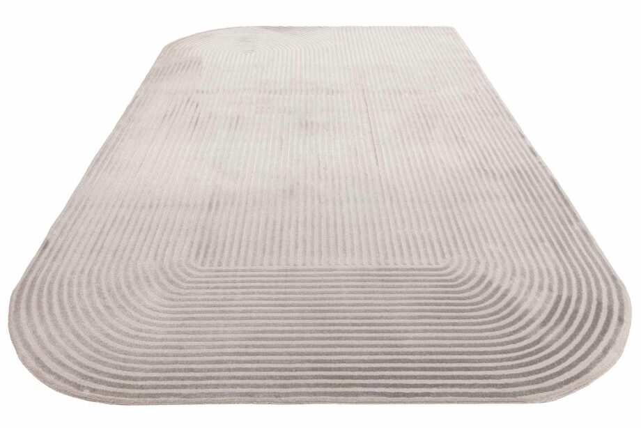 Asiatic tapet Kuza shape silver grey 3D