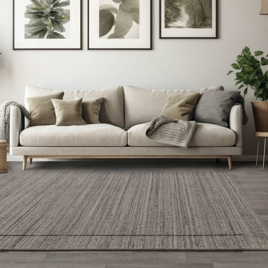 Asiatic tapet Larson Charcoal interior