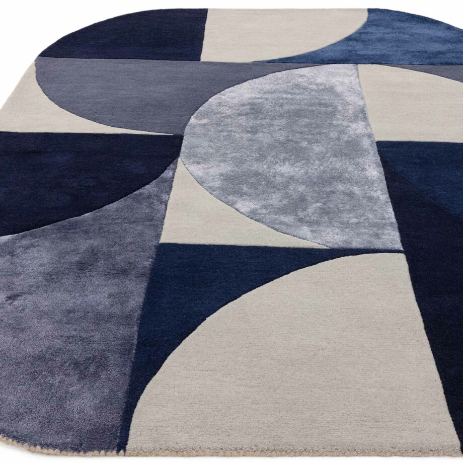 Asiatic tapet Matrix 74 Oval Indigo 1