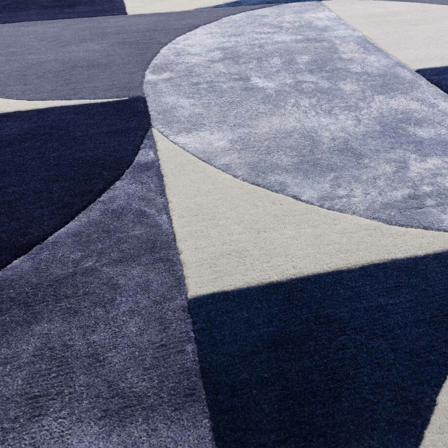 Asiatic tapet Matrix 74 Oval Indigo 4