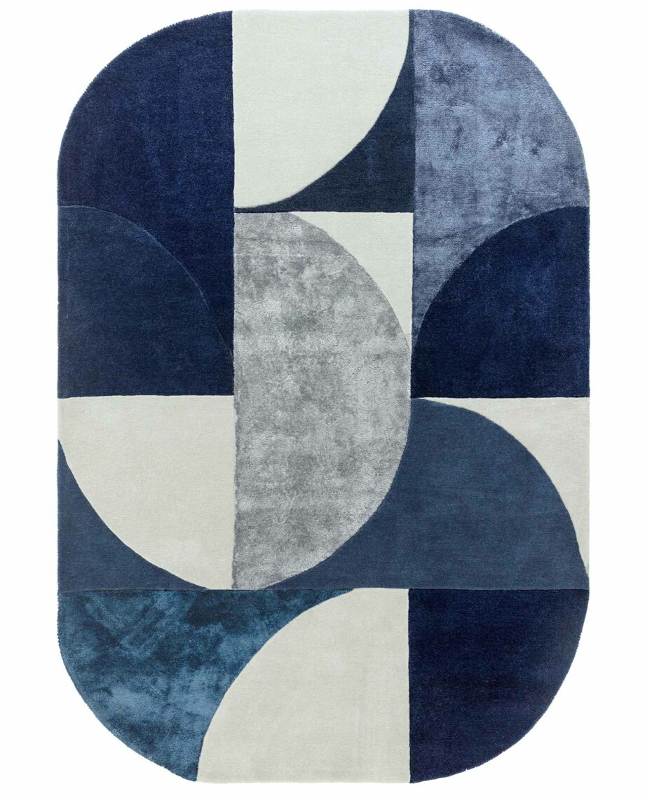 Asiatic tapet Matrix 74 Oval Indigo