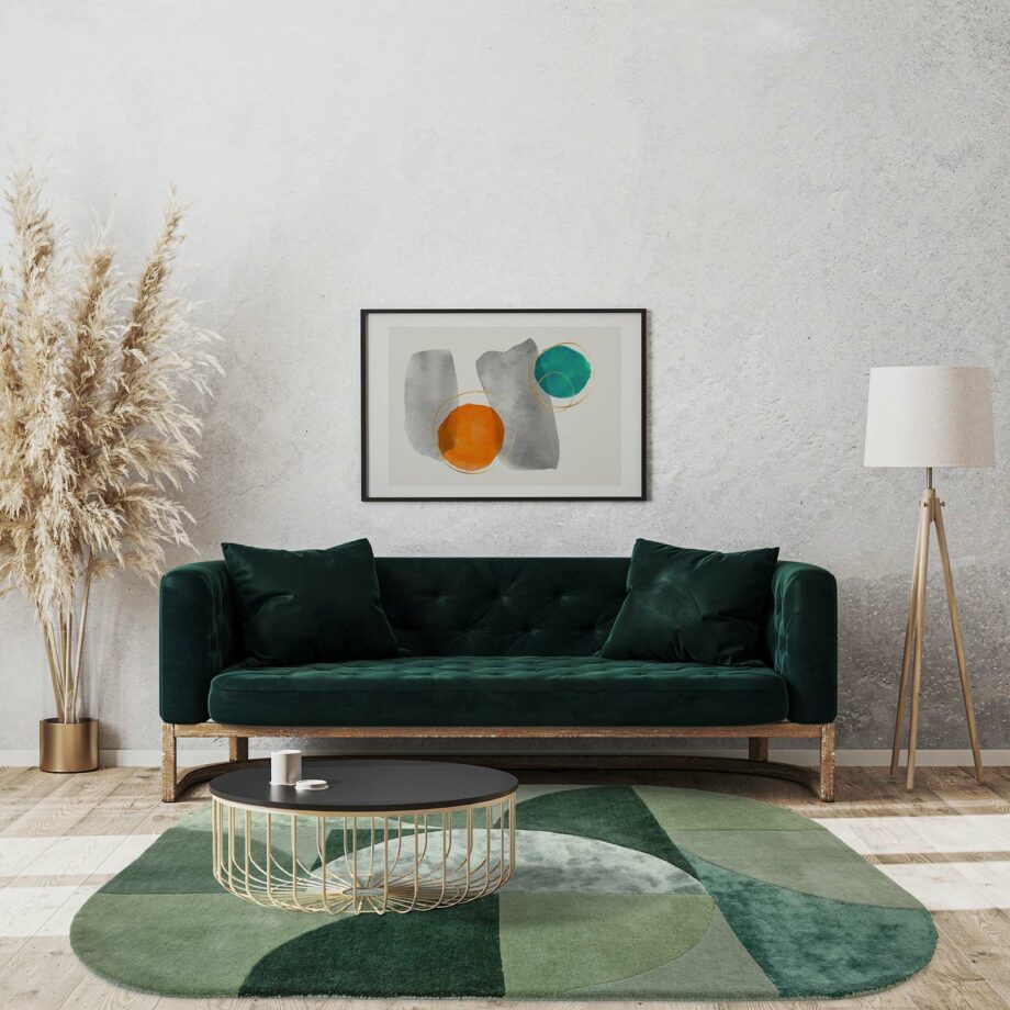Asiatic tapet Matrix 75 Oval Forest interior