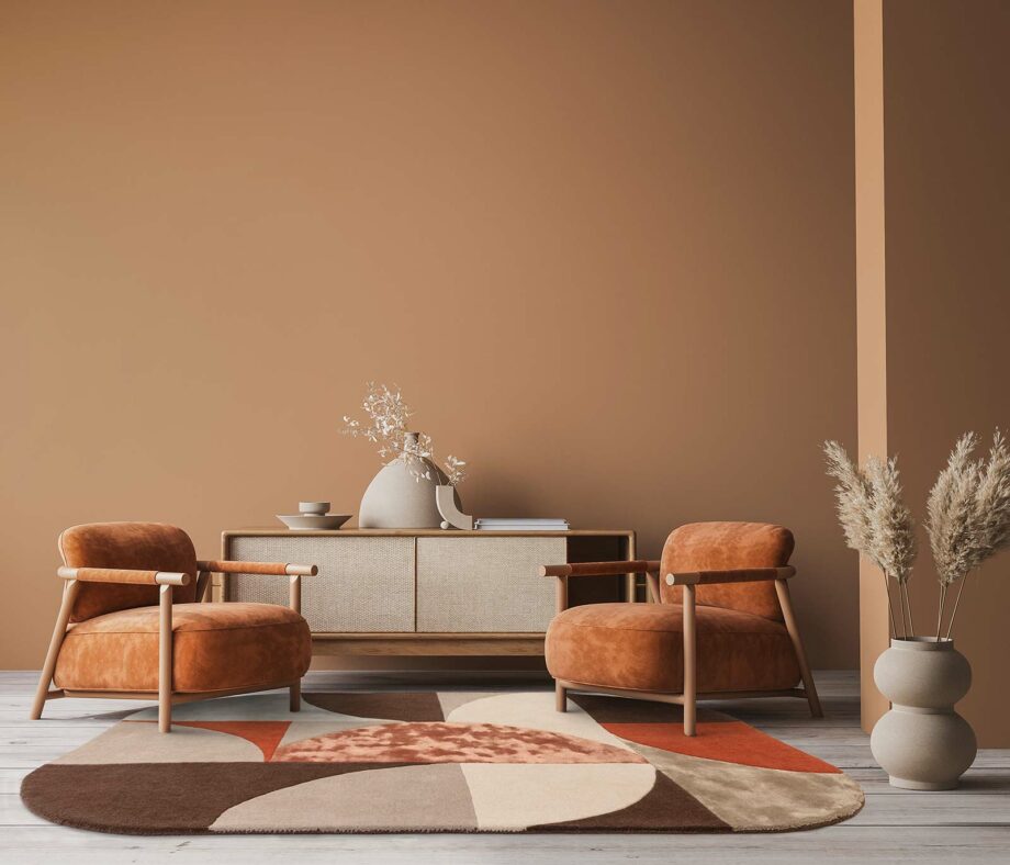 Asiatic tapet Matrix 77 Oval Spice interior