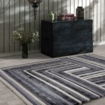 Asiatic tapet Matrix 81 Network Indigo interior square