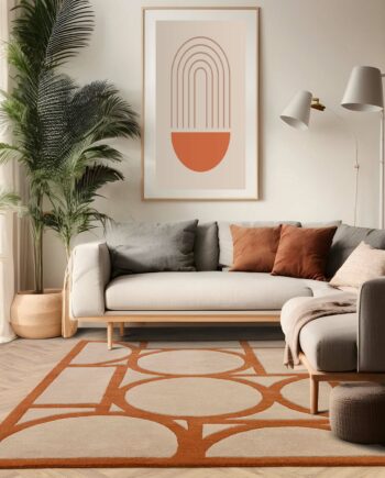 Asiatic tapet Metro Rust interior square