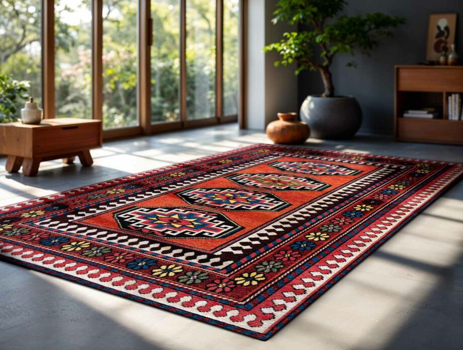Louis De Poortere tapet Antiquarian Antalia 9844 Antalia Red Mix ambiance