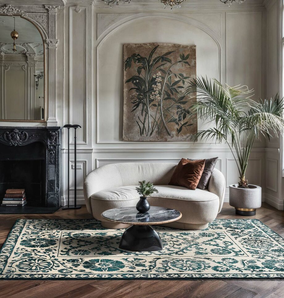 Louis De Poortere tapet Antiquarian Suzani 9733 Suzani Notos Ambiance