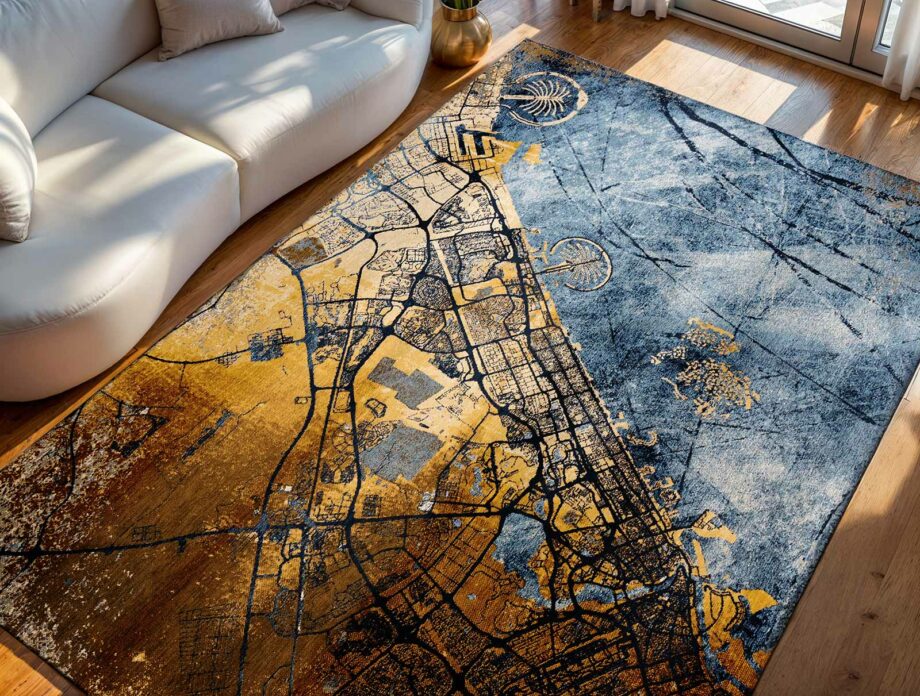 Louis De Poortere tapet Cities Dubai 9698 Cities Dubai Gold Sea Ambiance