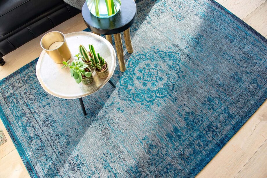 Louis De Poortere 8255 Fading World Medallion Grey Turquoise interior 6 2025