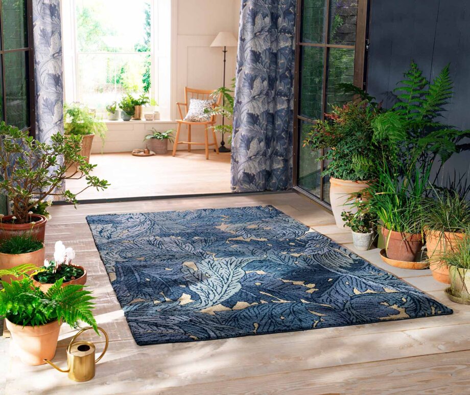 Morris Co Acanthus Indigo 427318 interior A outdoor