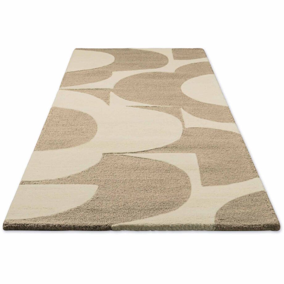 Orla Kiely Prism Flower Mushroom Ecru 158009 runner D