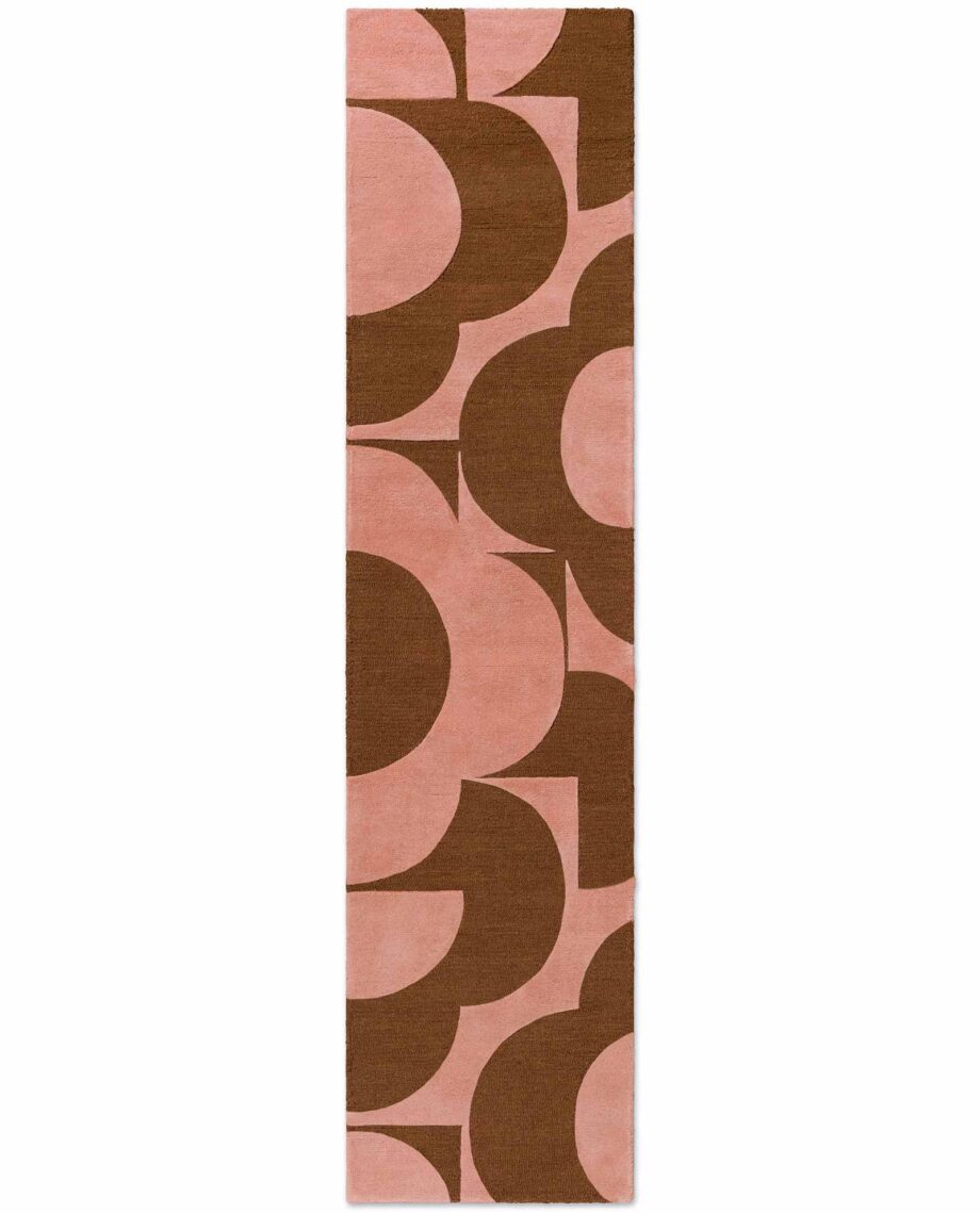 Orla Kiely Prism Flower Pink Terracotta 158002 runner 300 A