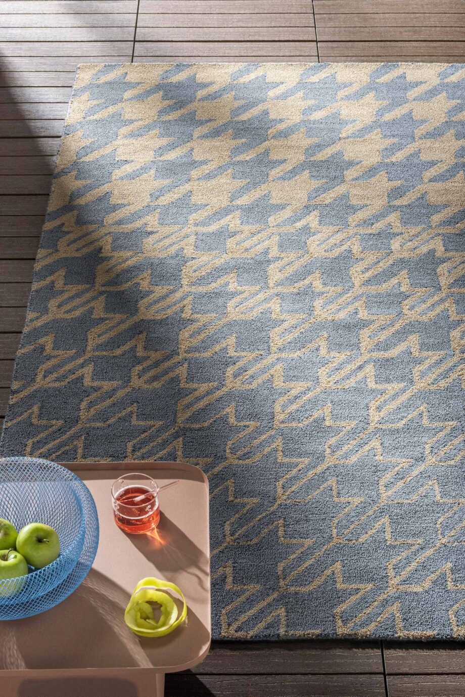 Ted Baker Houndstooth washed Blue 455708 interior A PET outdoor