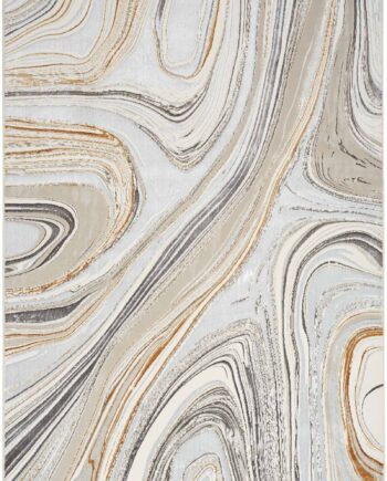 Nourison tapet Glitz GLZ21 GRYGD GREY GOLD 5x7 099446951151