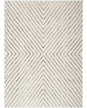 Nourison tapet Modern Comfort MNC01 IVBLK IVORY BLACK 5x7 099446902139