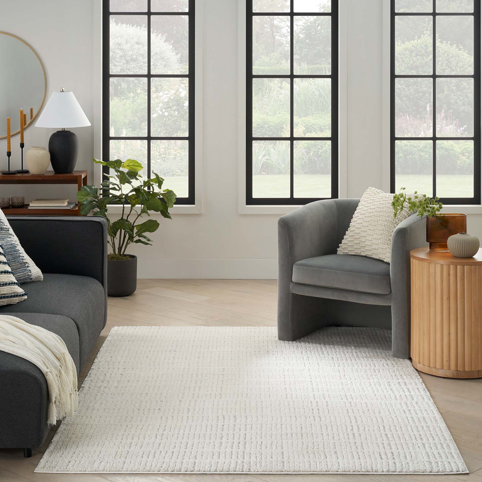 Nourison tapet Modern Comfort MNC03 IVGRY IVORY GREY 5x7 099446902160 interior 3