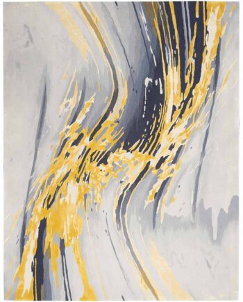 Nourison tapet Prismatic PRS24 GRYGD GREY GOLD 8X10 099446889522