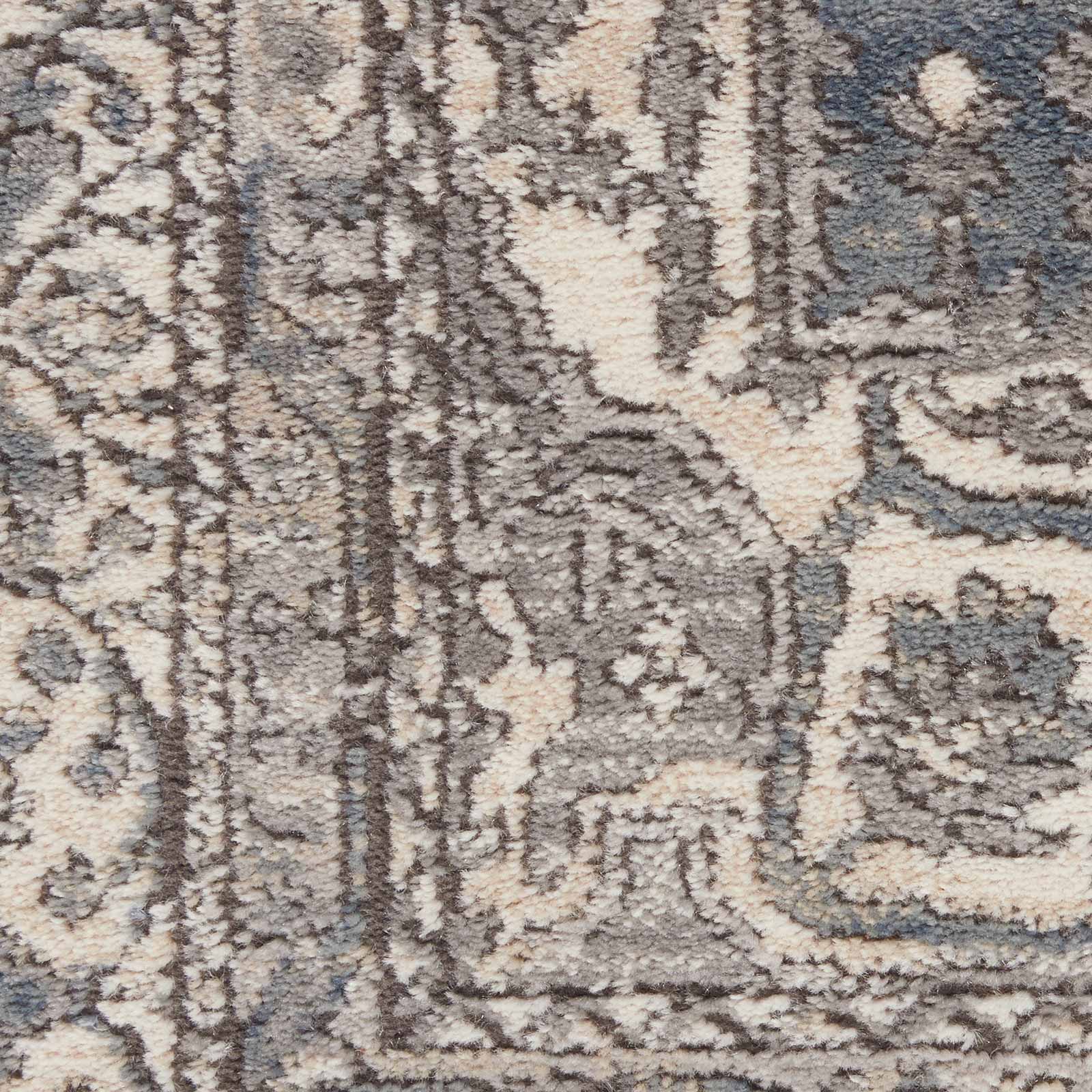 Nourison tapet Quarry QUA07 GRYIV GREY IVORY 5x7 099446746306 swatch