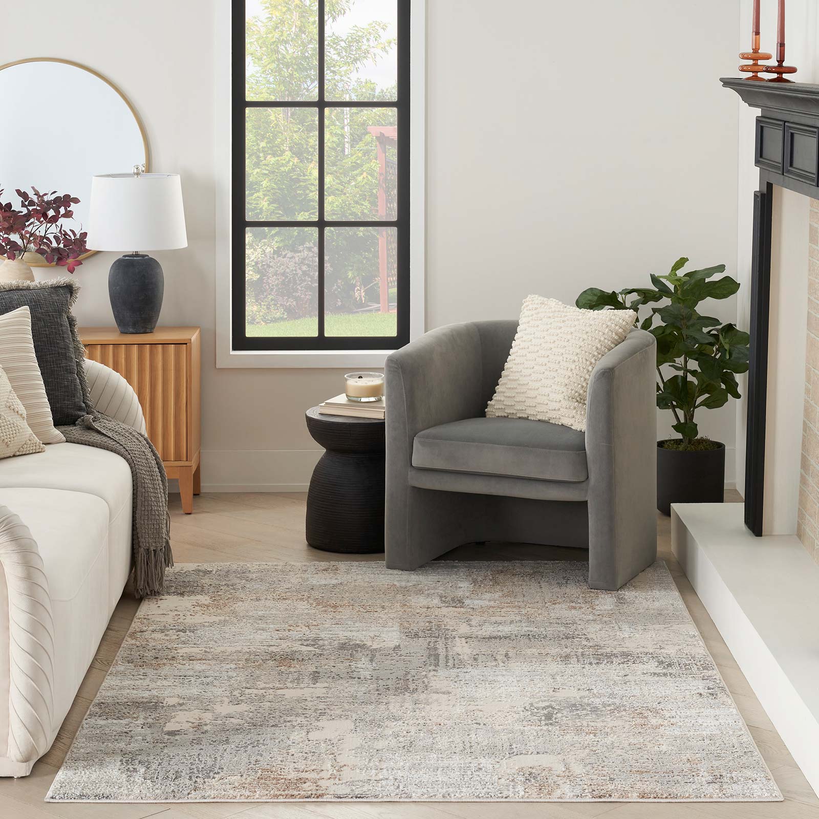 Nourison tapet Sustainable Trends SUT04 BGEGY BEIGE GREY 5x7 099446954305 interior 3