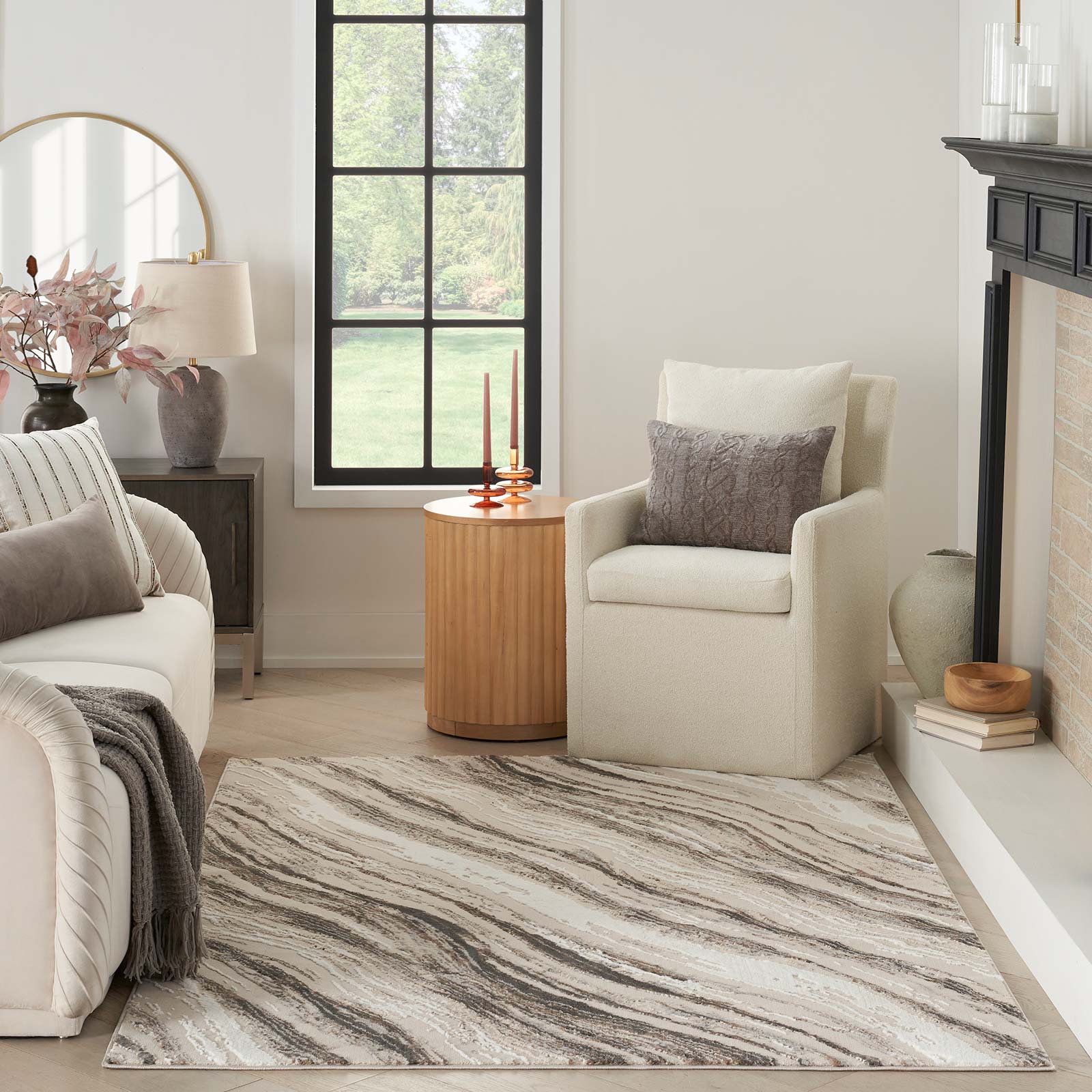 Nourison tapet Sustainable Trends SUT05 BGEGY BEIGE GREY 5x7 099446954350 interior 3