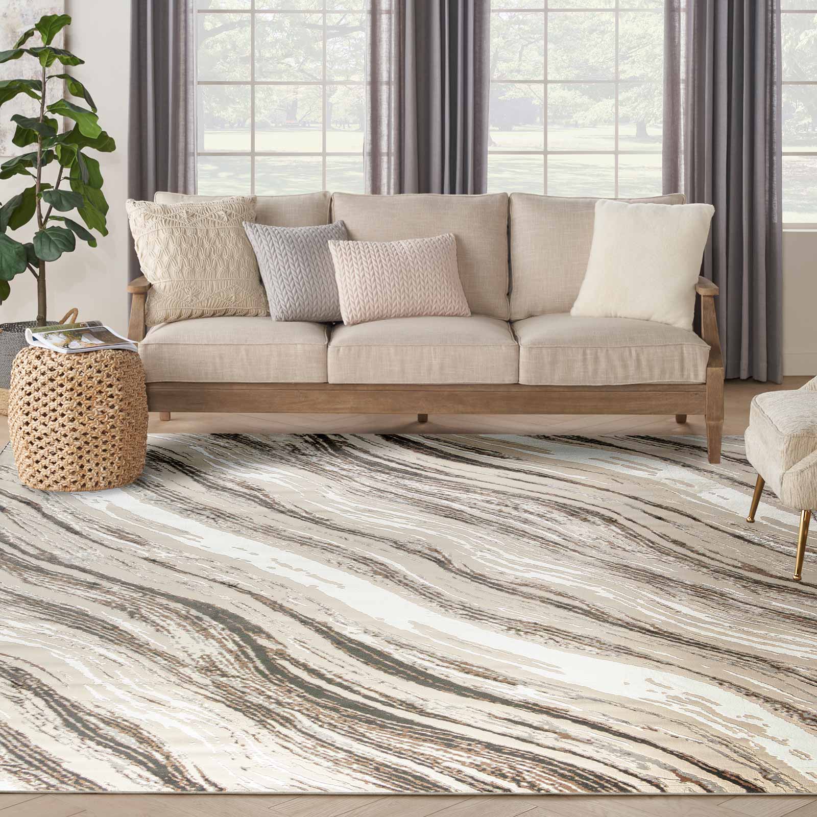 Nourison tapet Sustainable Trends SUT05 BGEGY BEIGE GREY 9x12 099446954398 interior 3