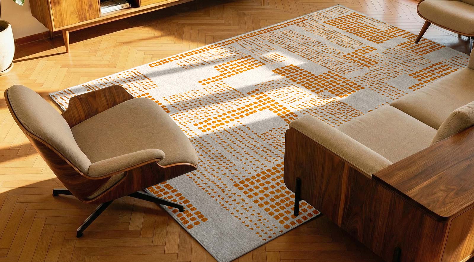 Louis De Poortere tapet Craft 2077 Zen Garden Pomelo interior 2