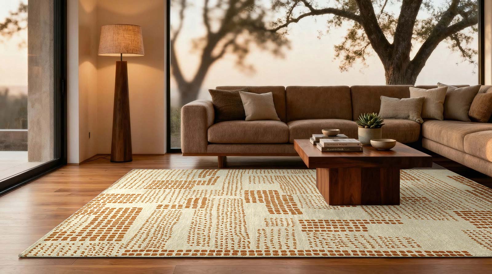 Louis De Poortere tapet Craft 2079 Zen Garden Dryed Banana interior 2