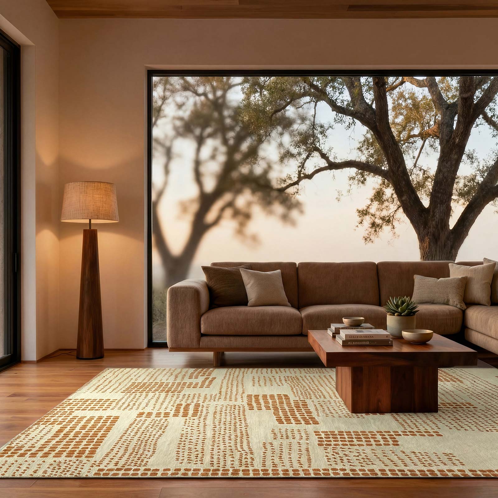 Louis De Poortere tapet Craft 2079 Zen Garden Dryed Banana interior